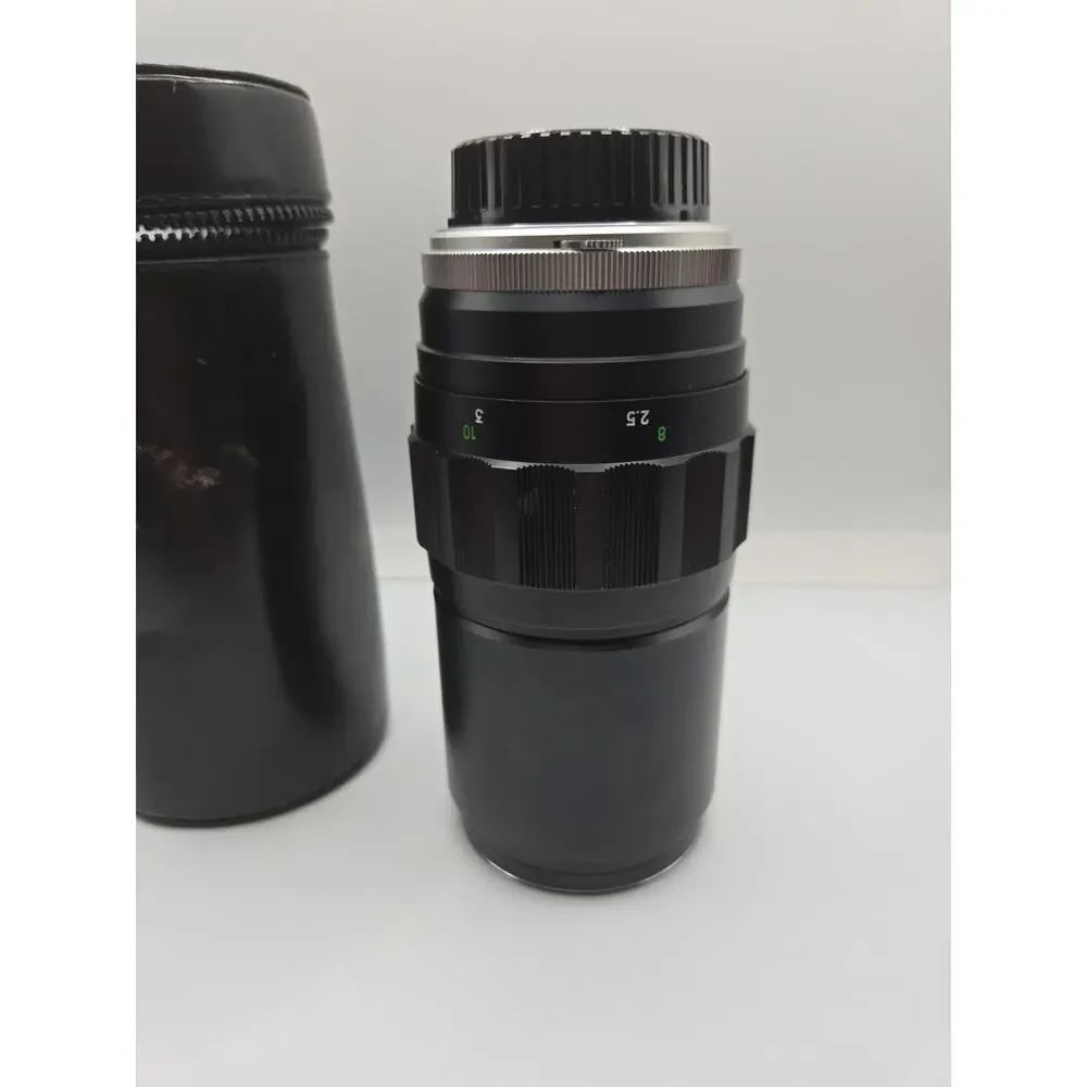 Minolta MC Tele Rokkor QF 1:3.5 200mm zoom lens f/3.5 filter caps & case MF